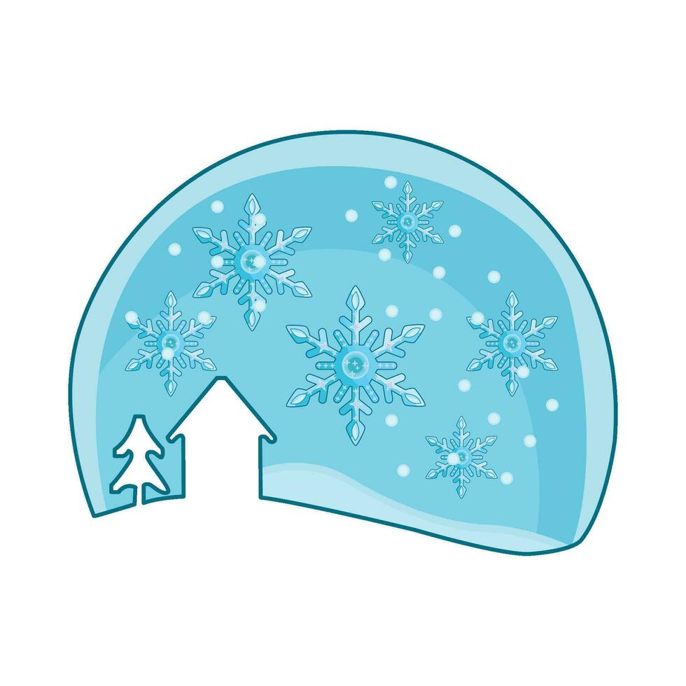 illustration of snowflake vector