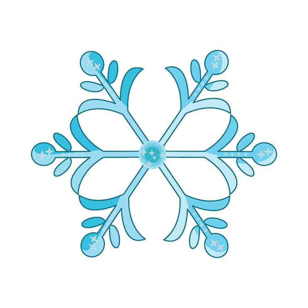 illustration of snowflake vector