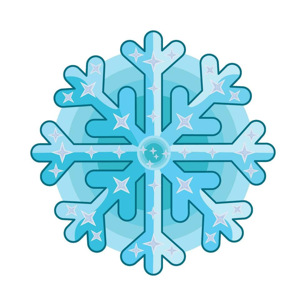 illustration of snowflake vector