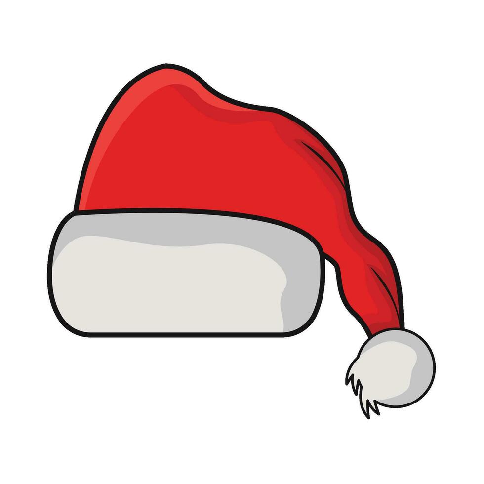 ilustración de sombrero de navidad vector