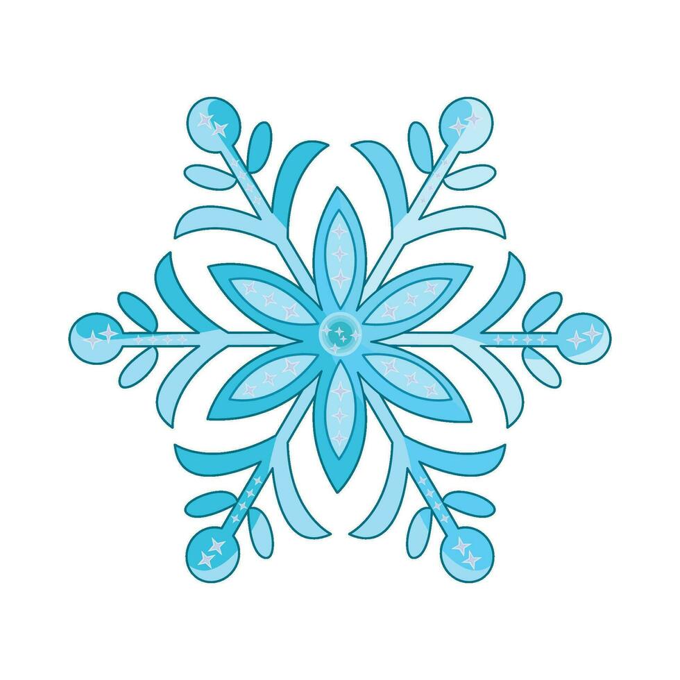 illustration of snowflake vector