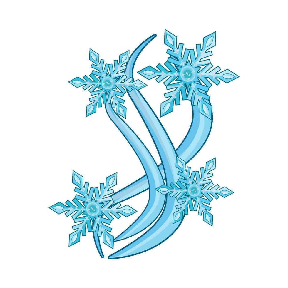 illustration of snowflake vector