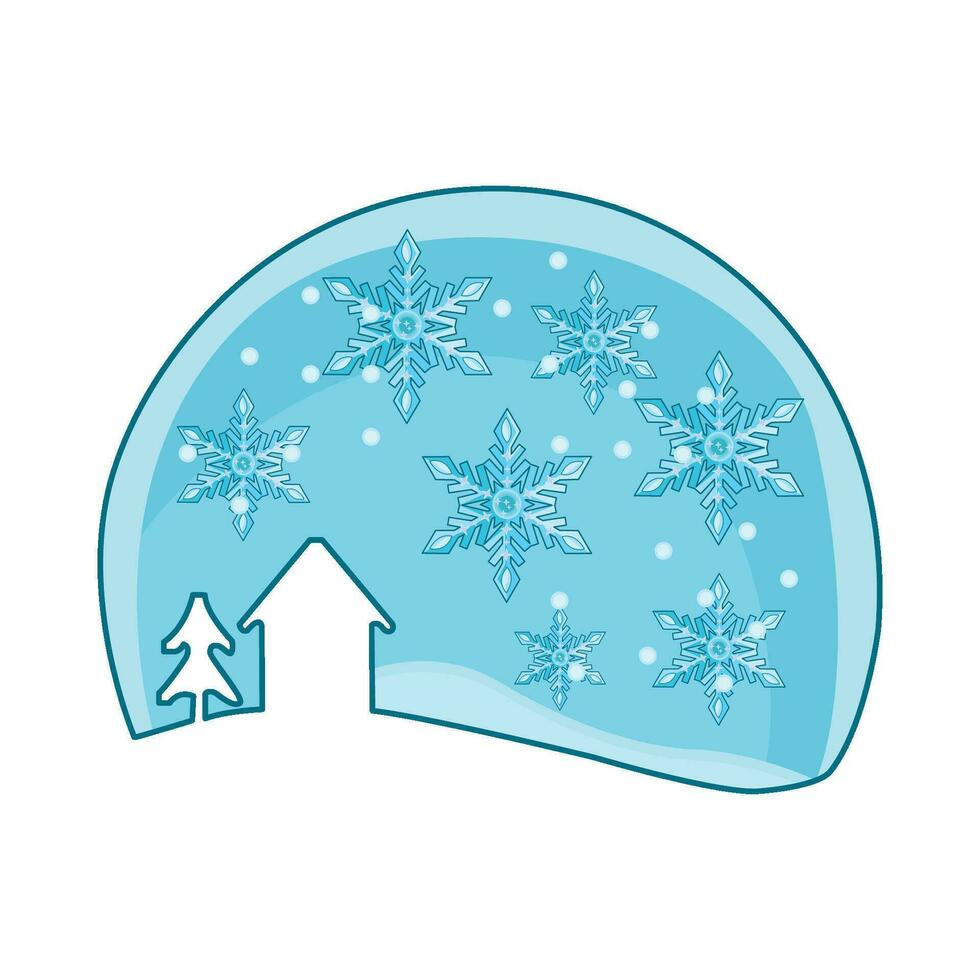 illustration of snowflake vector