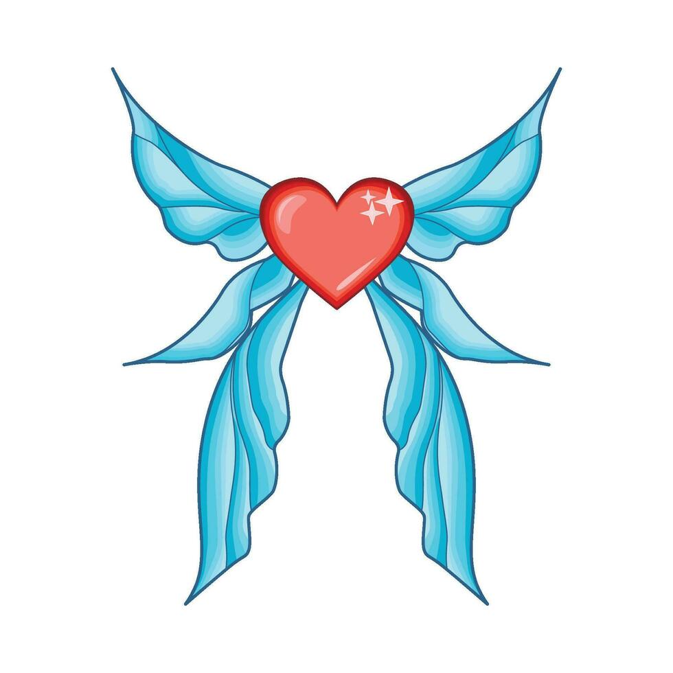 illustration of fairy wings vector
