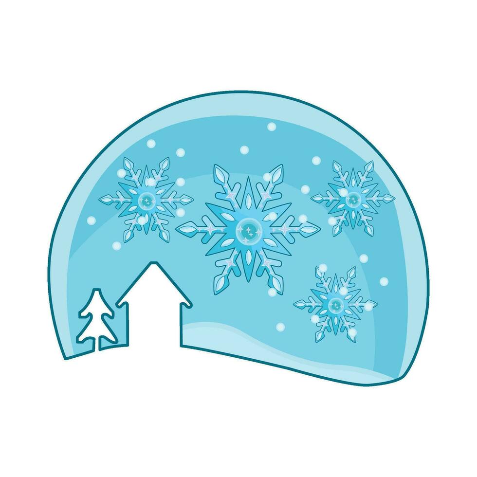 illustration of snowflake vector