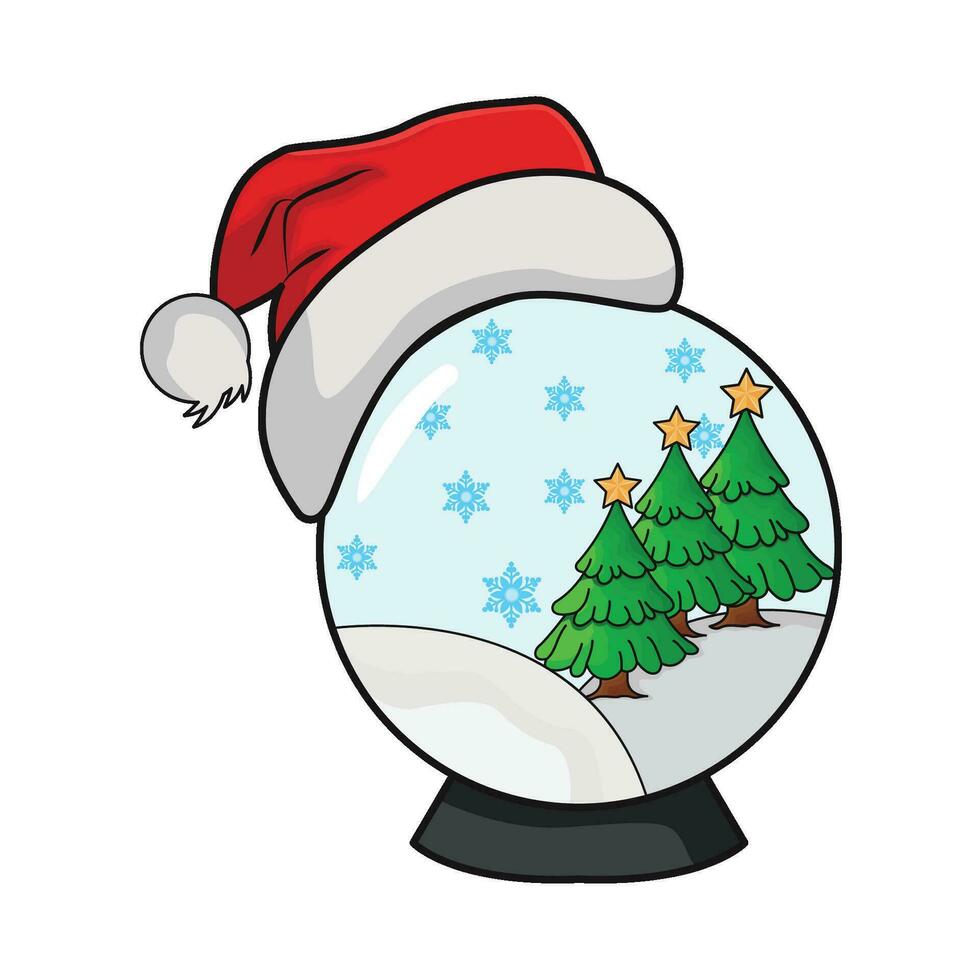 illustration of snow globe vector