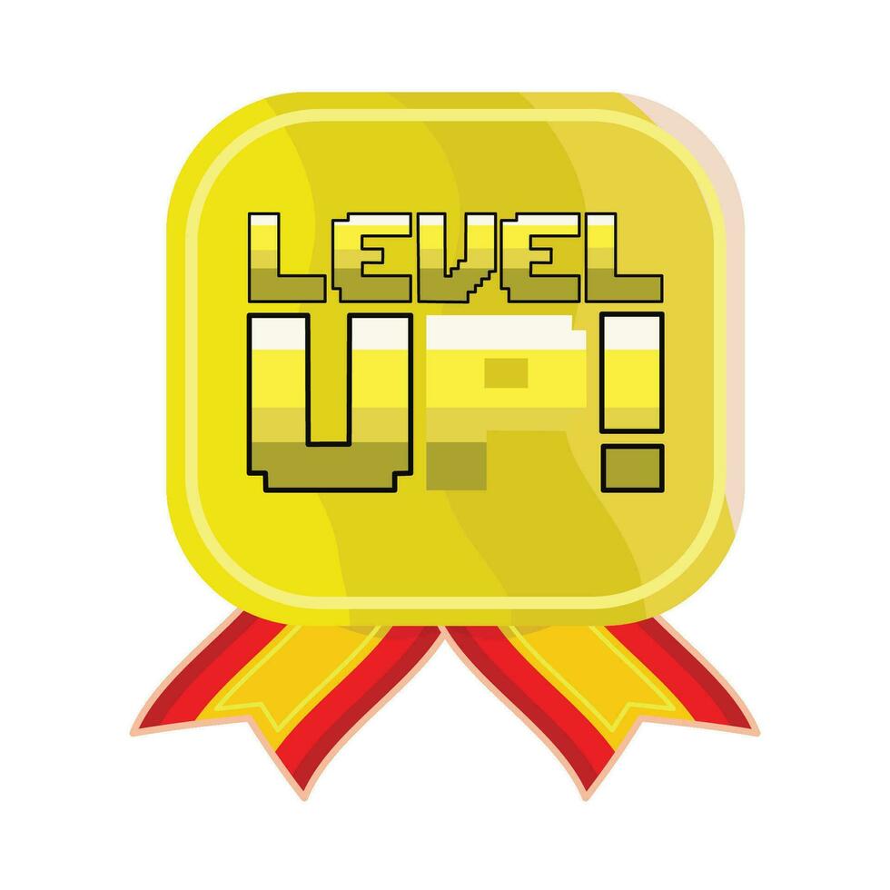 illustration of level up vector