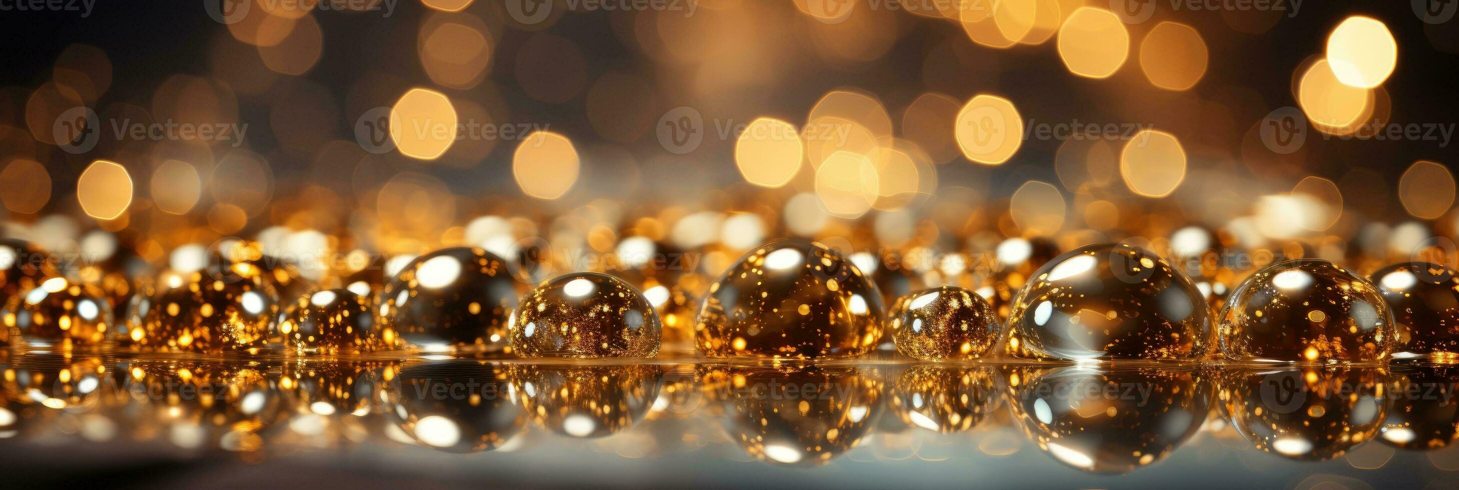 AI generated A group of water drops on a surface photo