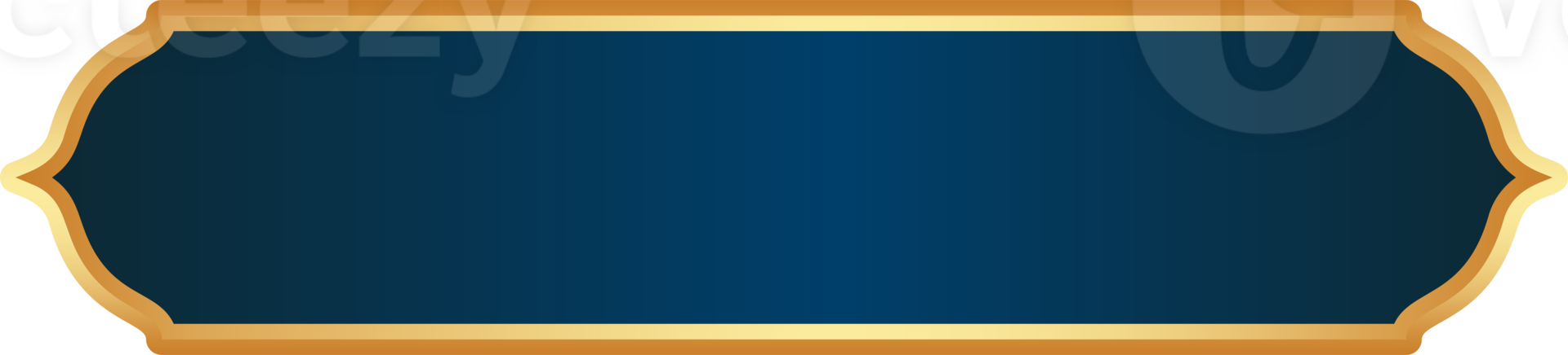 islâmico Ramadã dourado quadro. árabe Projeto com turco enfeite e azul fundo. arabesco fita adesivo para tag bandeira e venda folheto. png