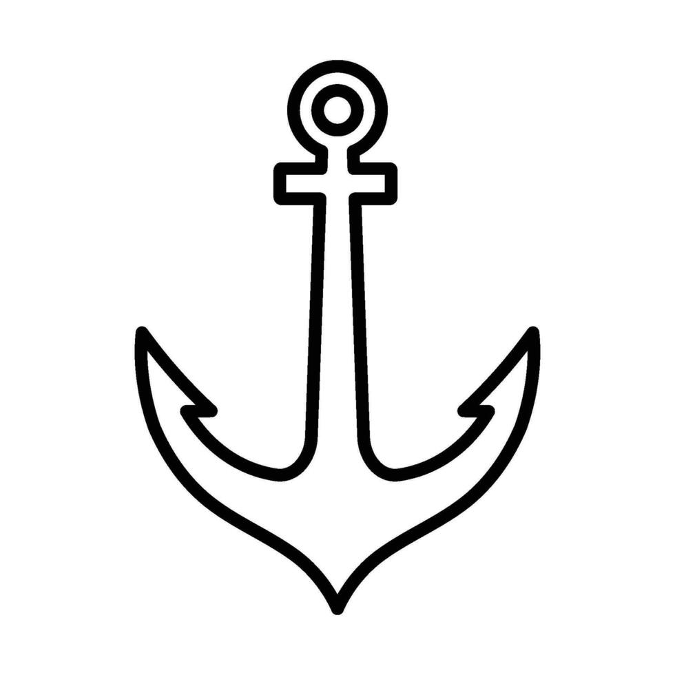 anchor logo template vector