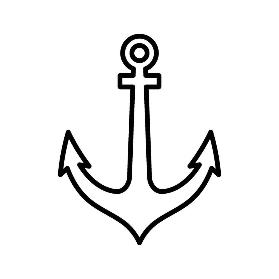 anchor logo template vector