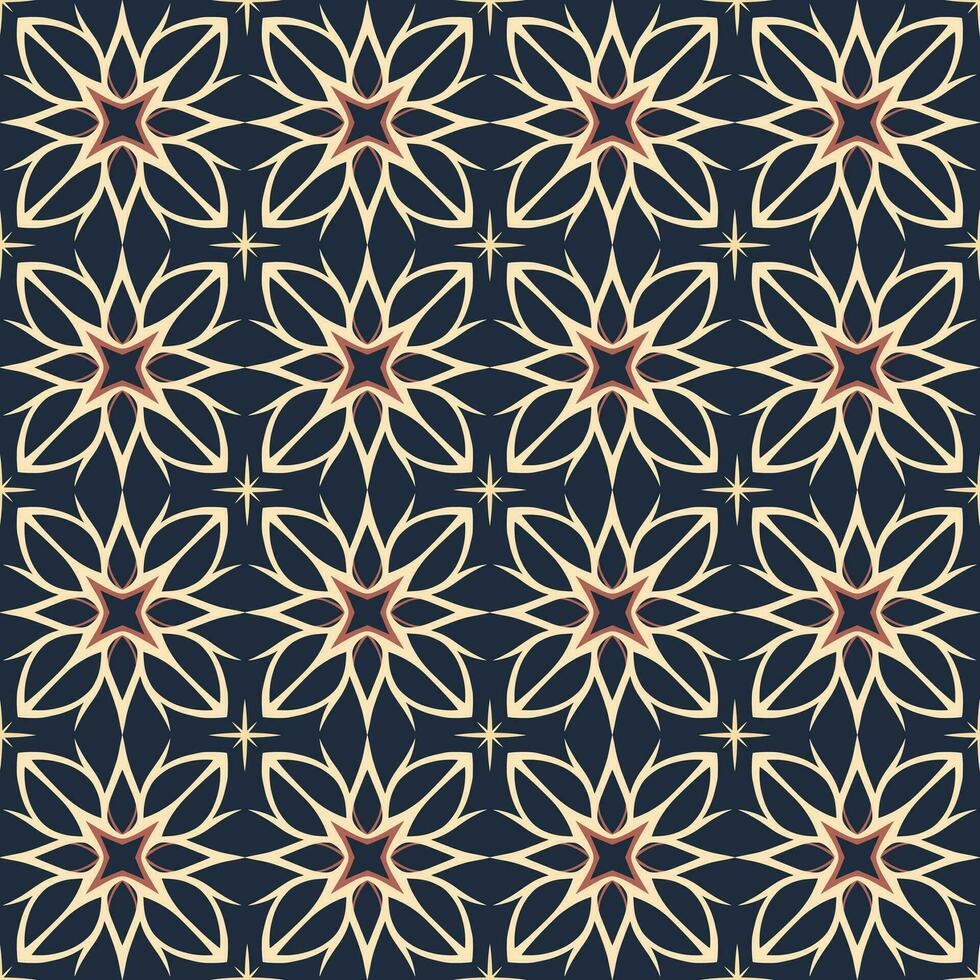 Arabic seamless pattern. Islamic vector background. Traditional arabic pattern.
