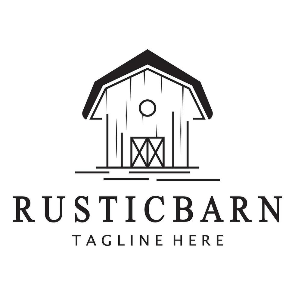 Vintage organic farmhouse or barn,warehouse, rustic barn and animal farmhouse logo design. vector