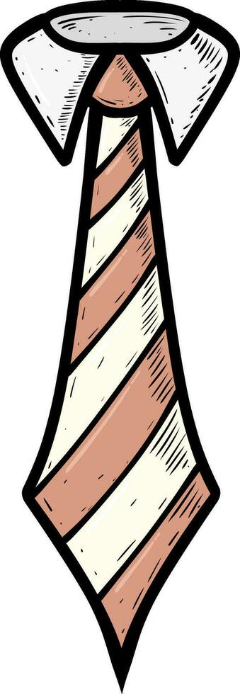 Illustrations of Necktie isolated on white vector