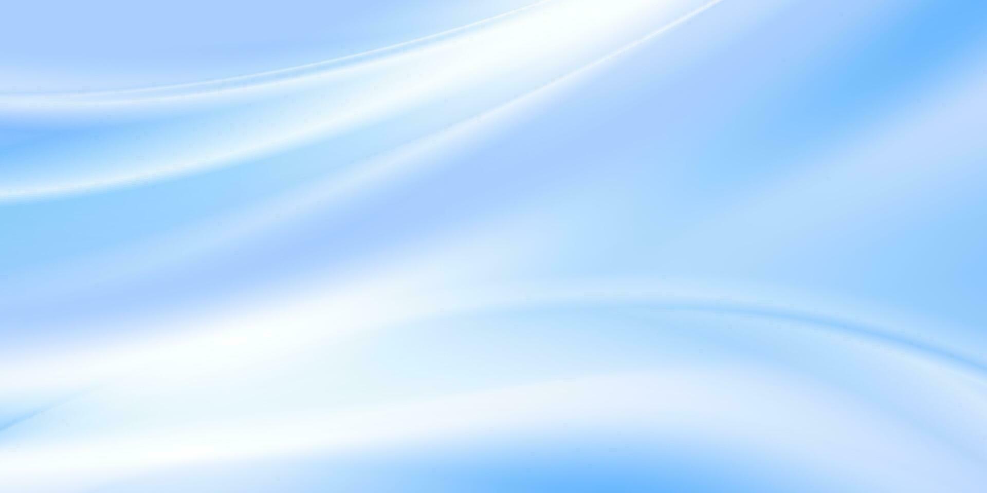 Soft blurred waves abstract blue elegant background vector