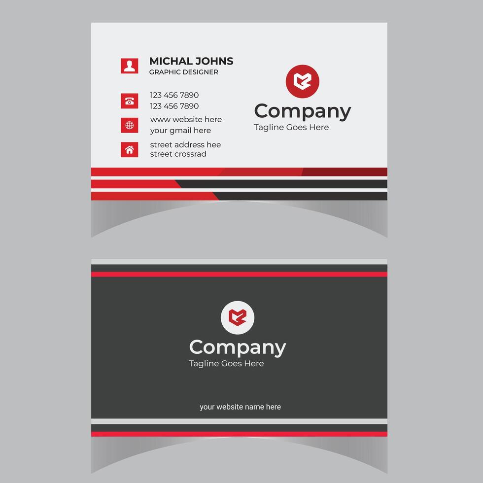 Creative Business card Template vector