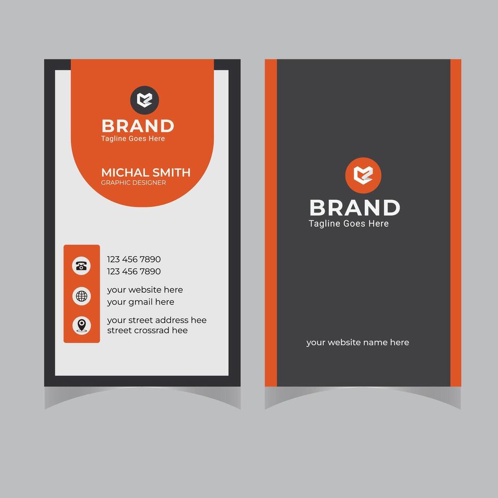 Modern Stylish Business Card vector