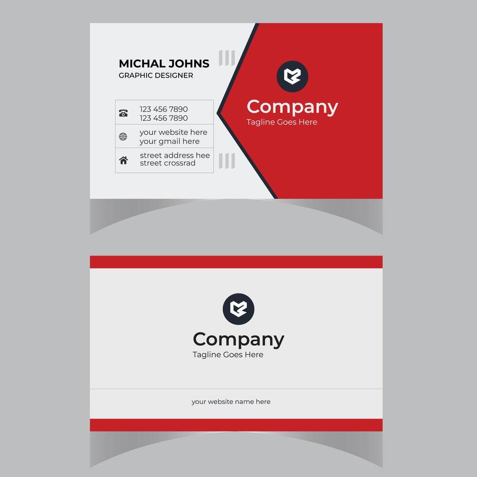 creative Business card Design For your Template vector