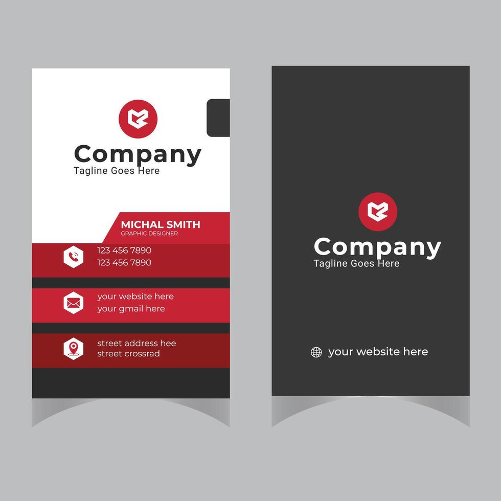 Creative Bussiness Card Design For Your Template vector