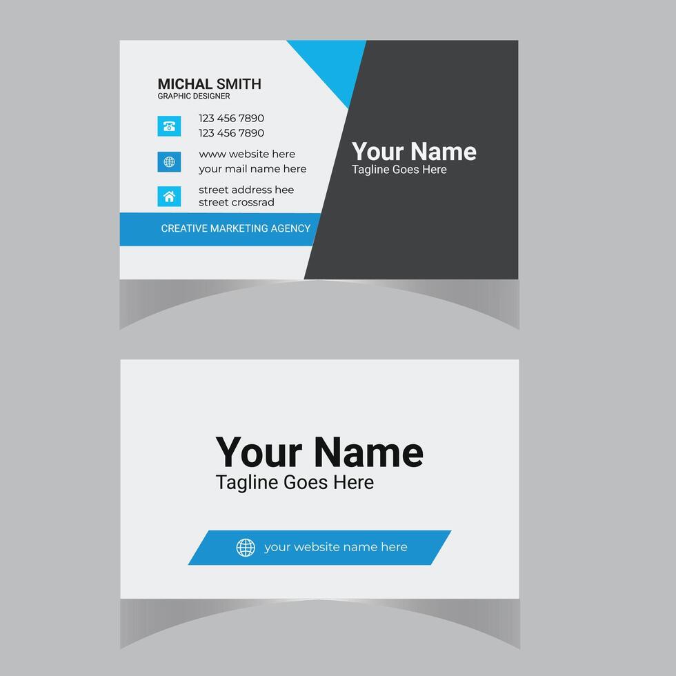 modran Bussiness Card Design For Your Template vector