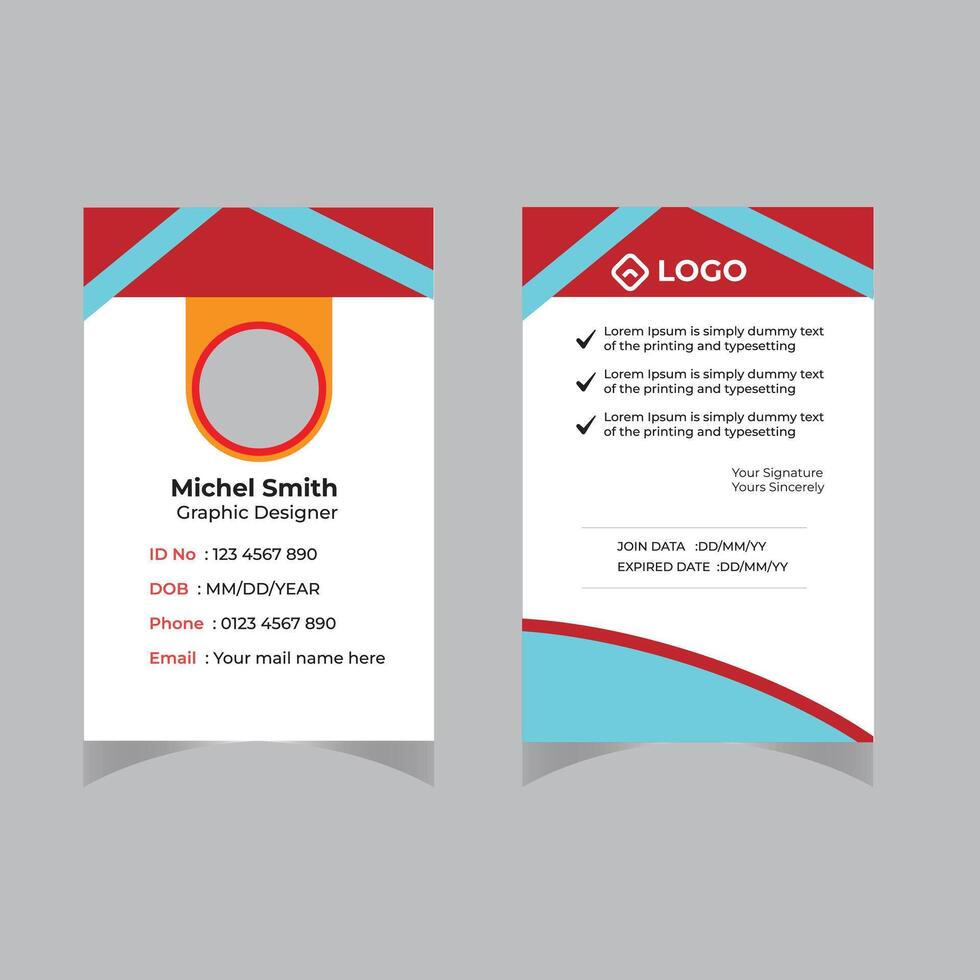 id cards template Design vector