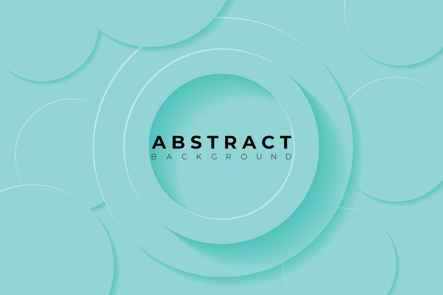 Abstract Background with 3d circle blue papercut layer vector