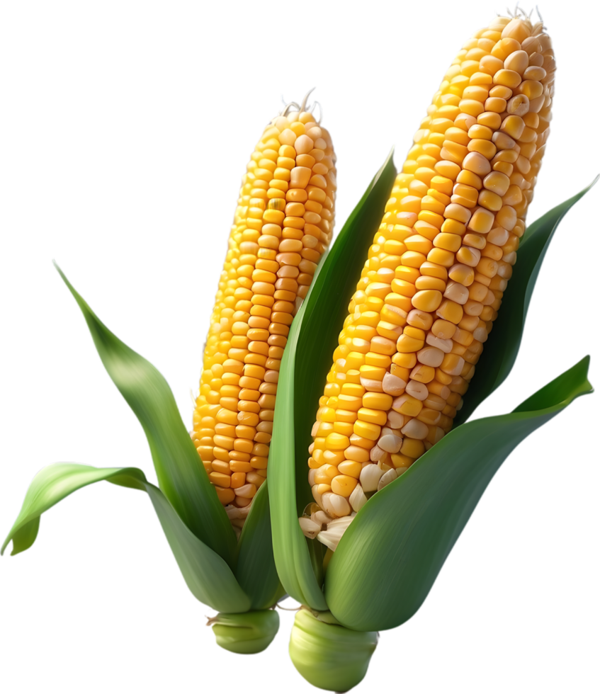 AI generated corn on the cob png