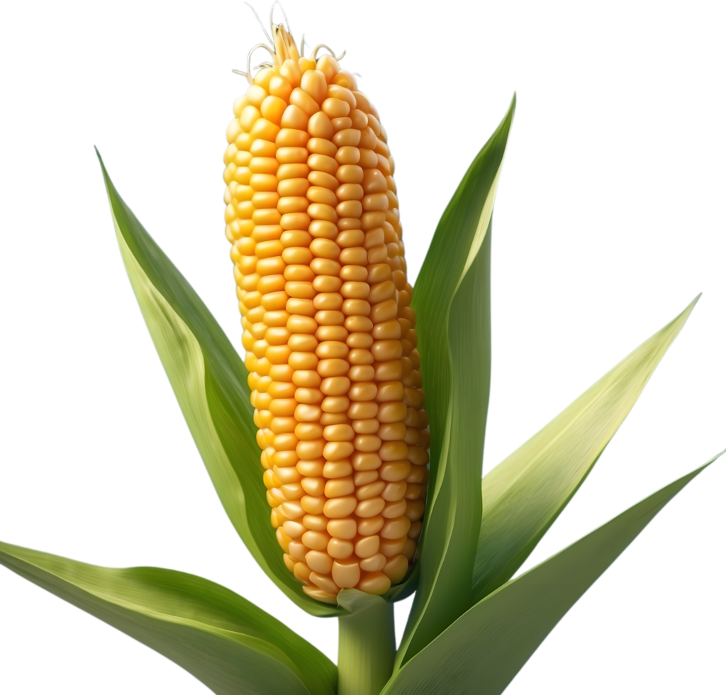 AI generated corn on the cob png