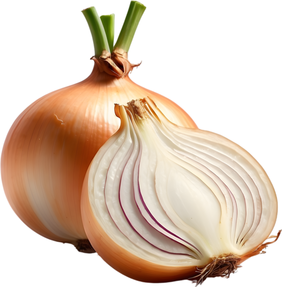 AI generated two onions on a no background png