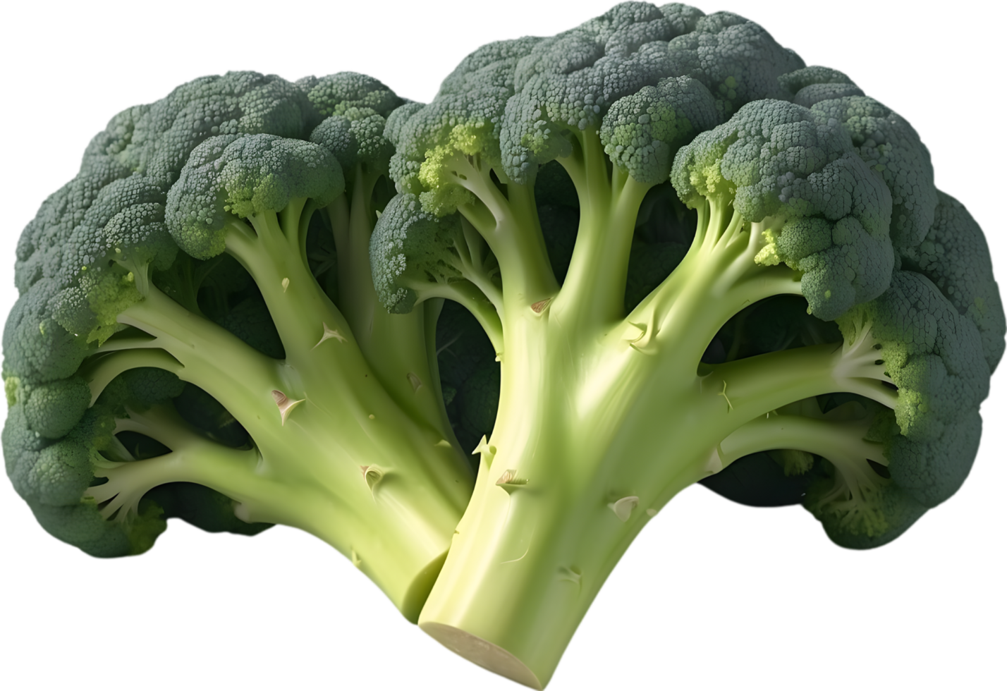 AI generated a bunch of green vegetables on a transparent background png