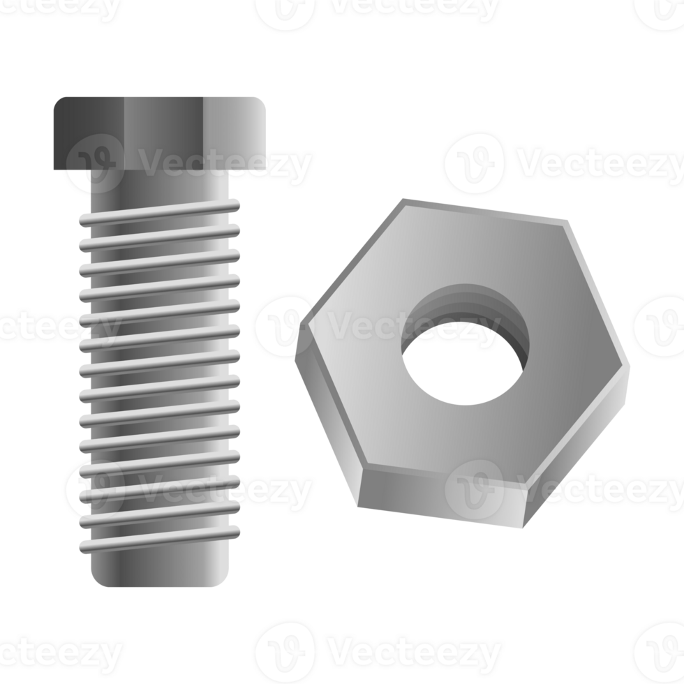 PNG - Bolt and Hex Nut PNG