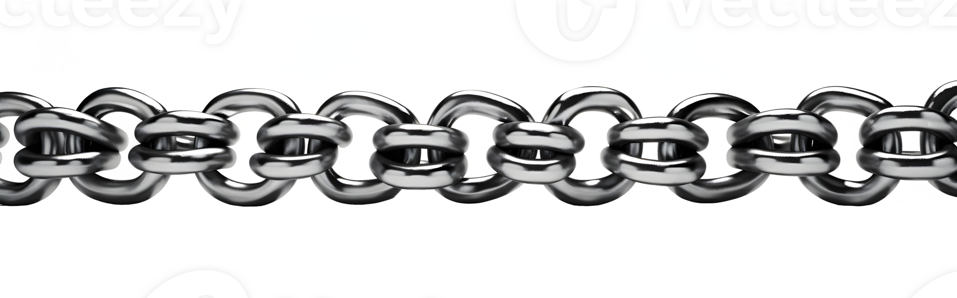 AI generated Metal chain link png