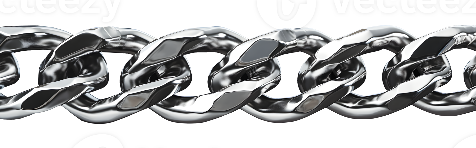 AI generated Metal chain link png