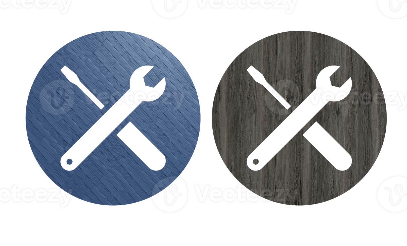 set of tools icon with texture background png