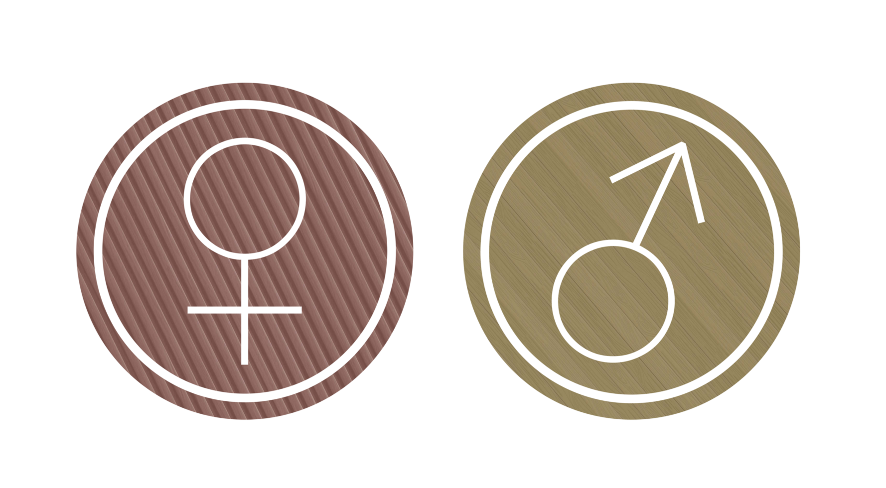 masculino y hembra icono símbolo en diagonal antecedentes png