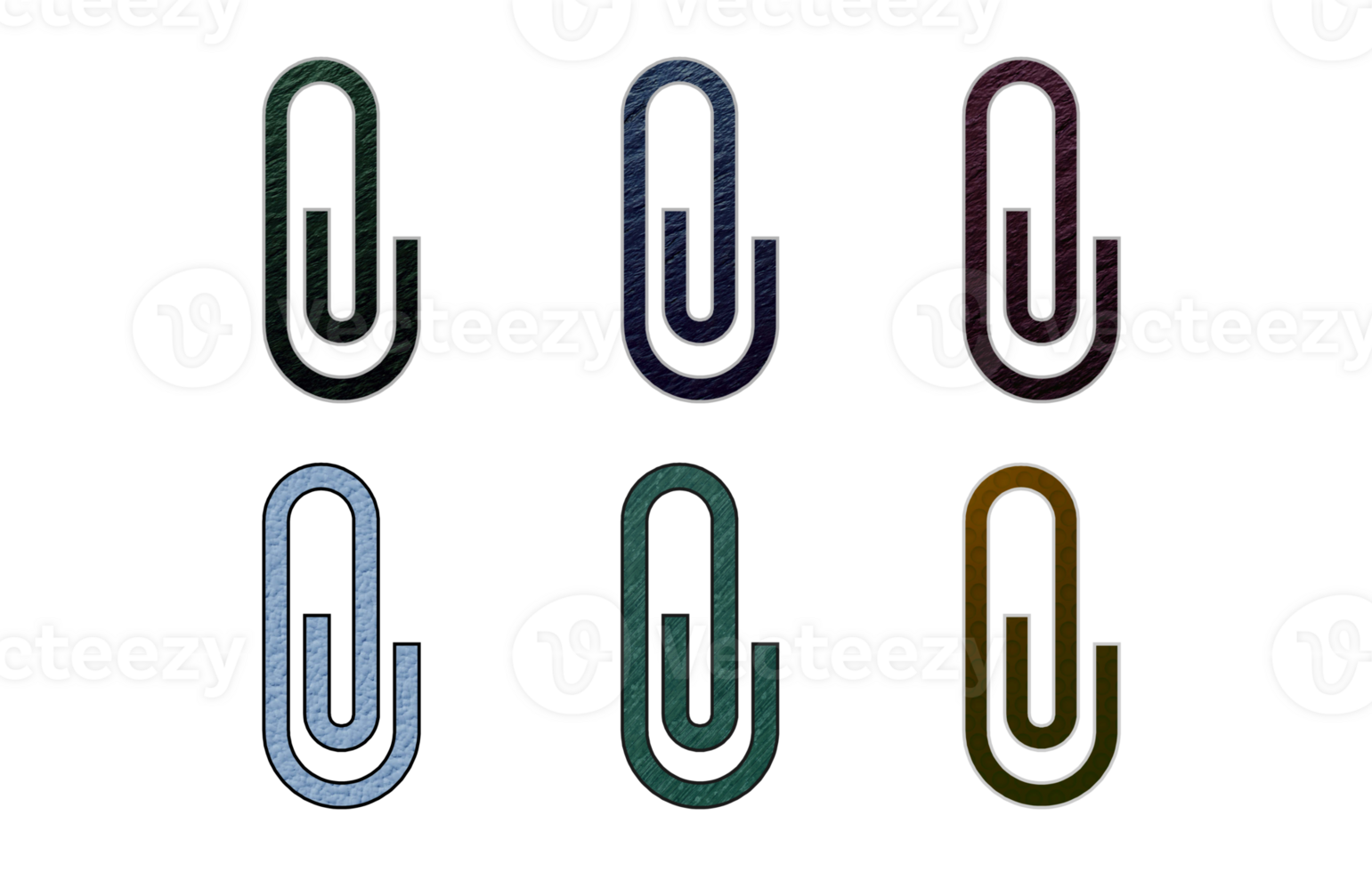 paper clip red icon symbol with texture 36053753 PNG