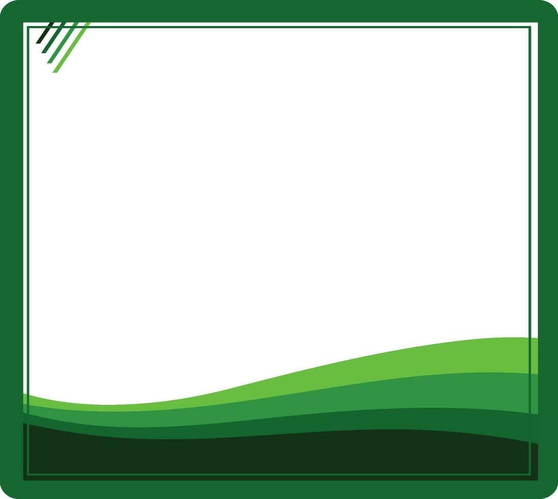 verde ola negocio bandera vector