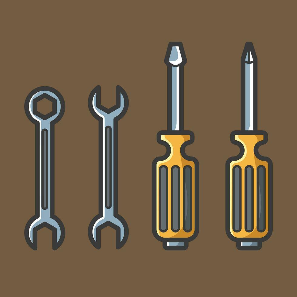 Carpentry tools vector design art for house woodworking and construction