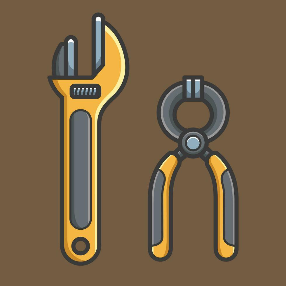 Carpentry tools vector design art for house woodworking and construction