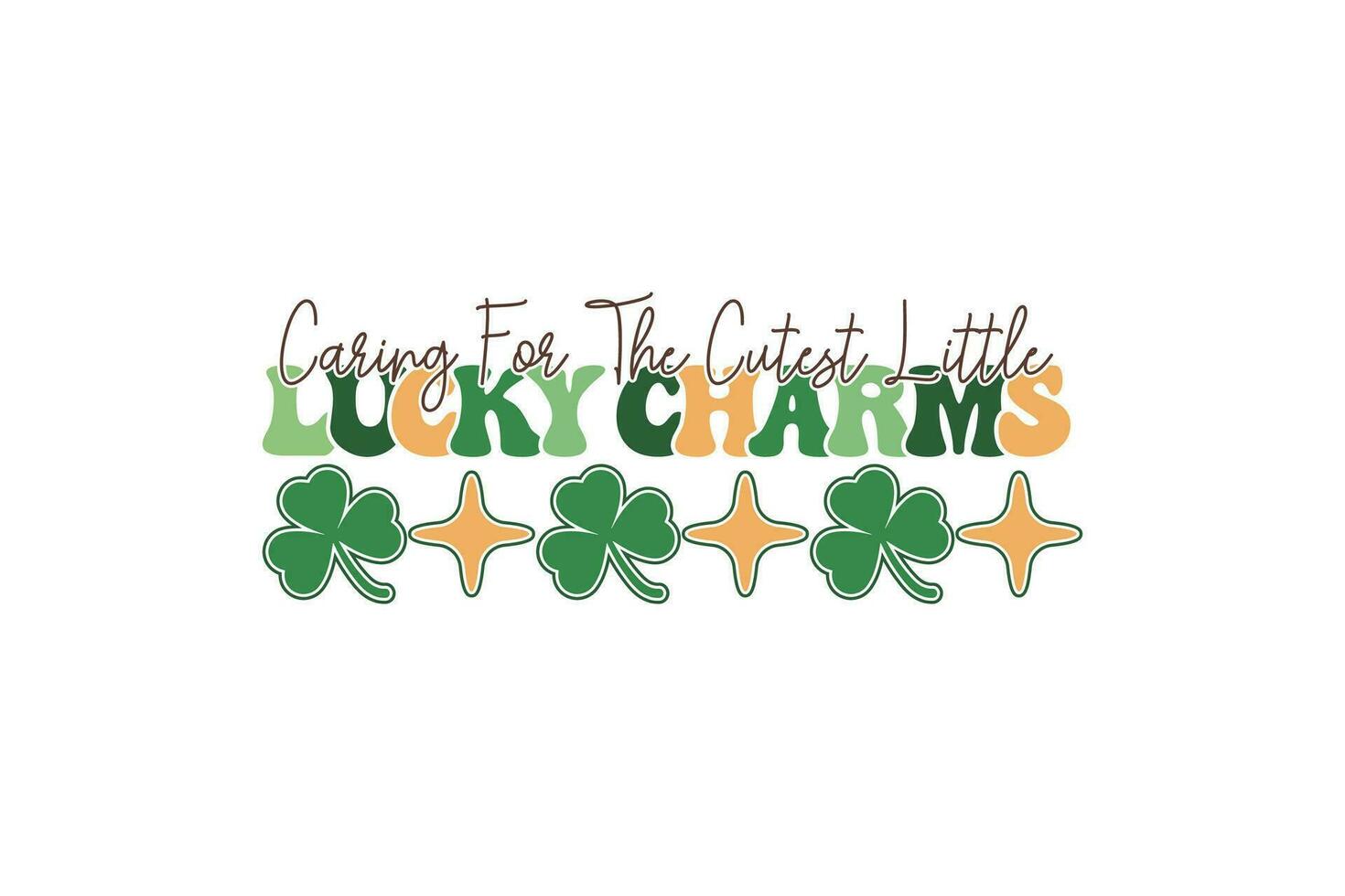 Nurse St Patrick's Day EPS T-shirt Design, St Patrick's Day T shirt design, funny St Patrick's Day inspirational lettering design for posters vector