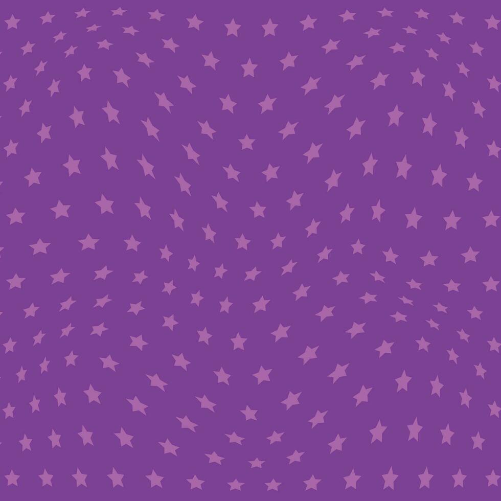 abstract seamlees lite violet color small star wavy distort pattern on purple color background vector