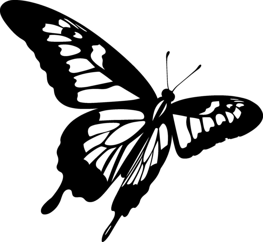 AI generated Butterfly beautiful hand drawn sketch illustration Insects. AI generated illustration. vector