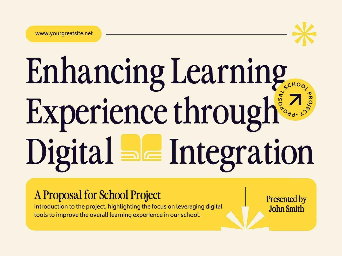 Enhancing Learning School Proposal template