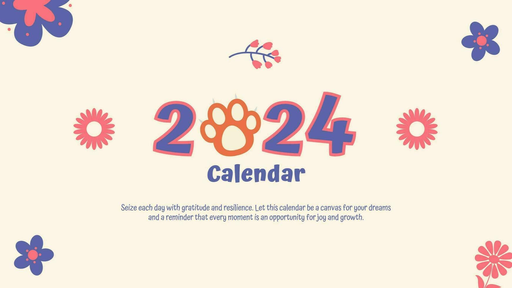 2024 Cat Calendar 36055115 Template