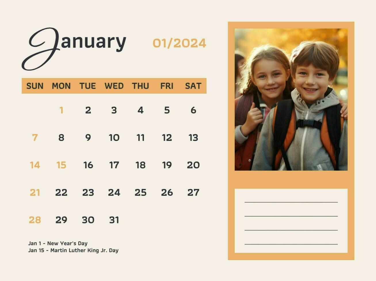 Happy Family Calendar 36055117 Template