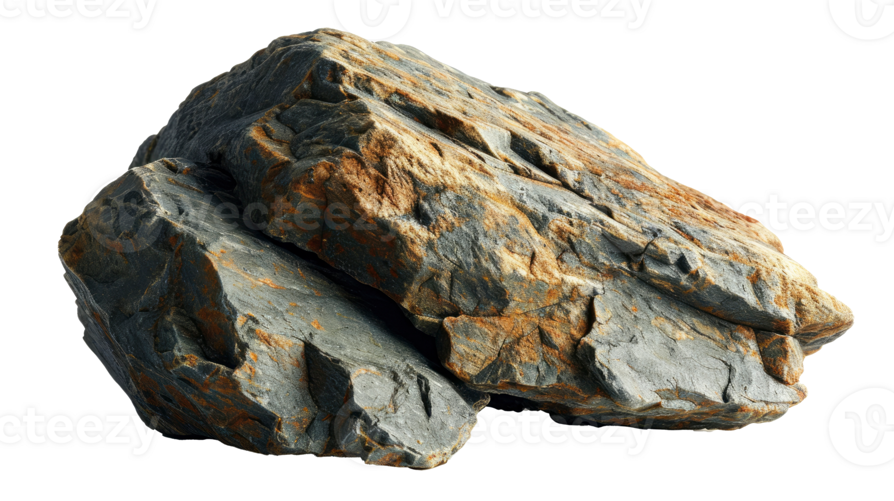 AI generated Rock isolated on transparent background png