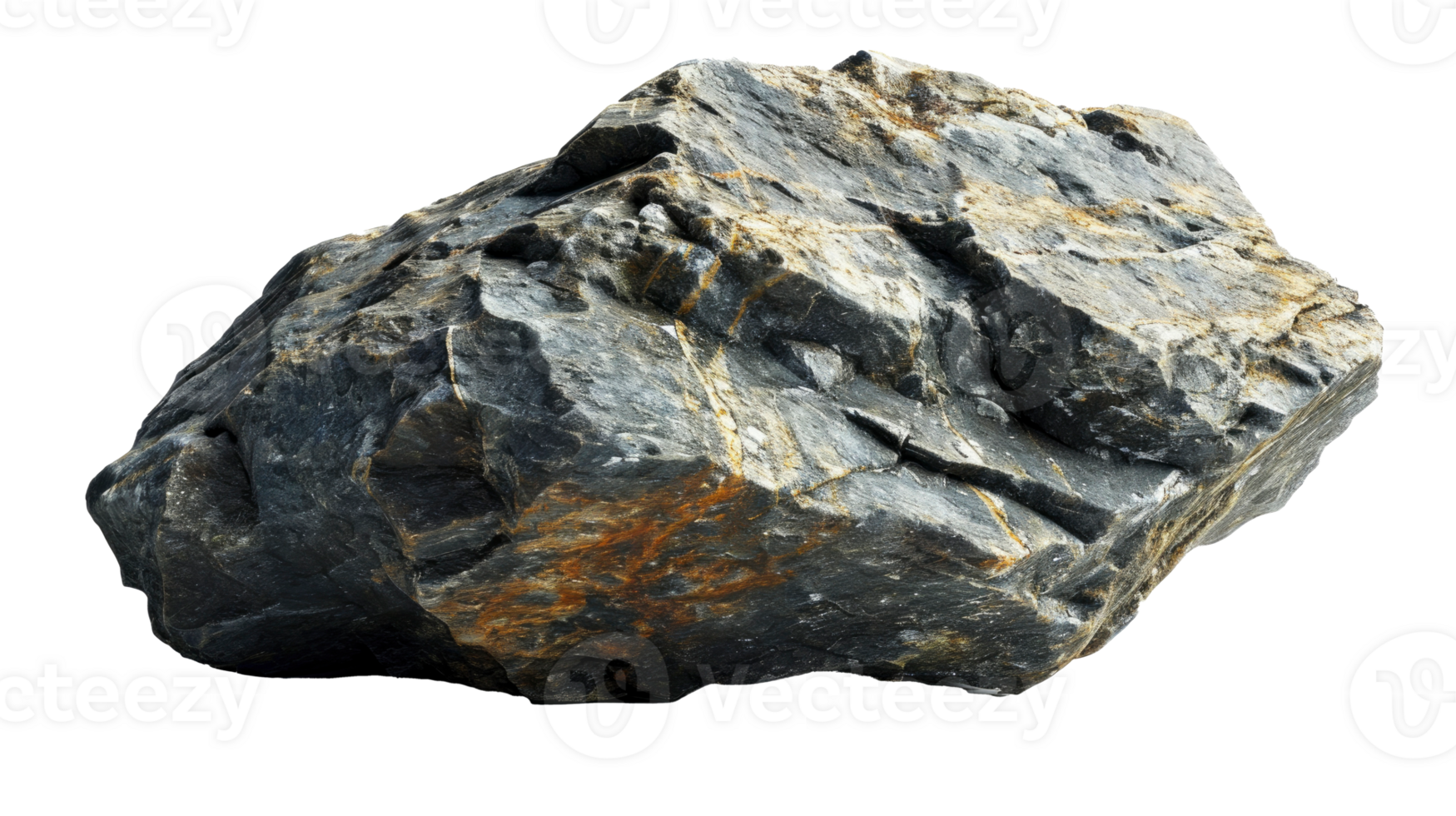 AI generated Rock isolated on transparent background png