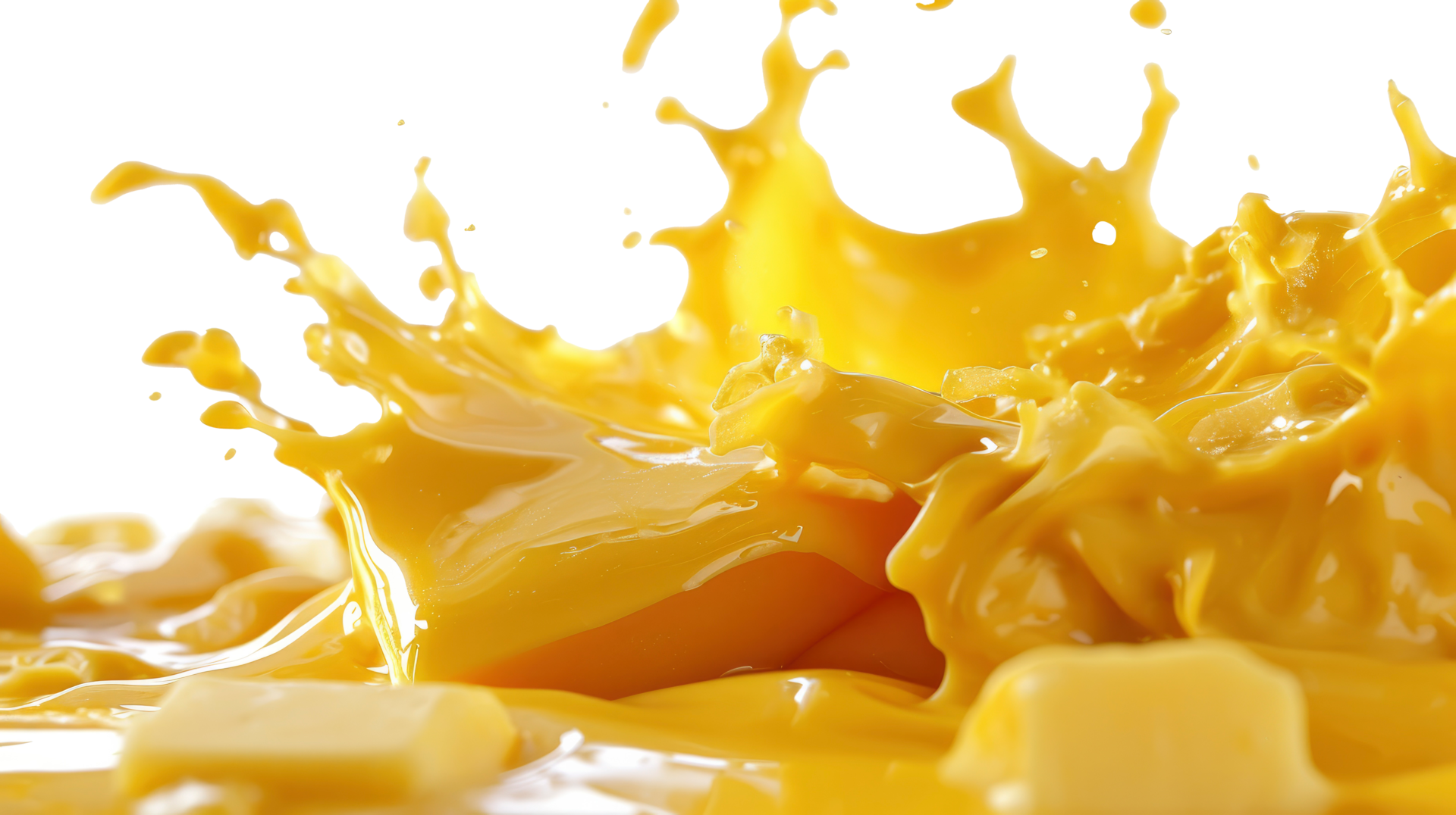 AI generated Melted cheese splash cut out 36055185 PNG