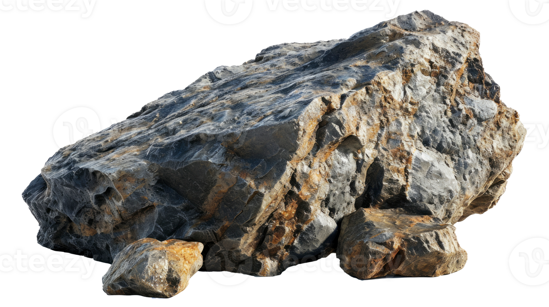 AI generated Rock isolated on transparent background png