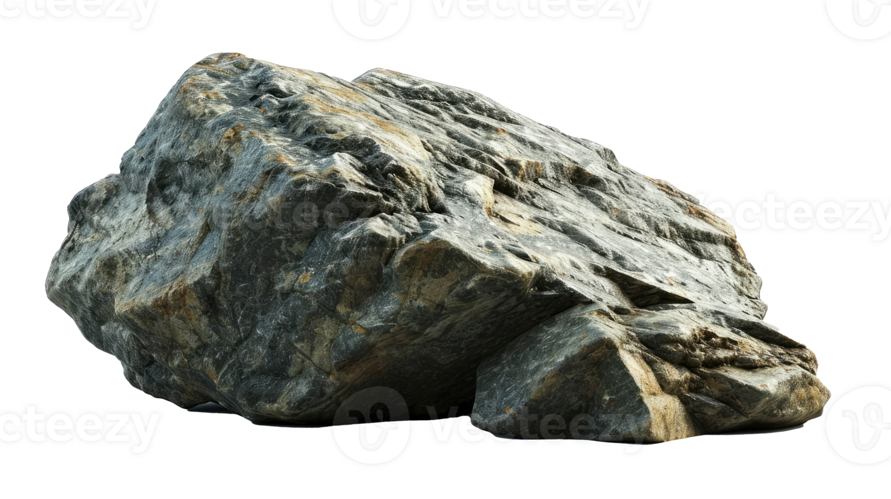 AI generated Rock isolated on transparent background png